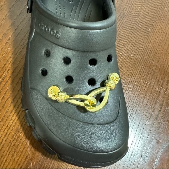 CROCS JIBBITZ gold chain! 2 pc lot - Picture 1 of 3